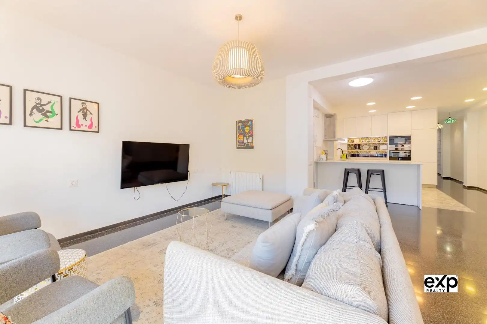 Sala d'estar de Apartament de lloguer en Valencia amb Aire condicionat, Calefacció i Terrassa