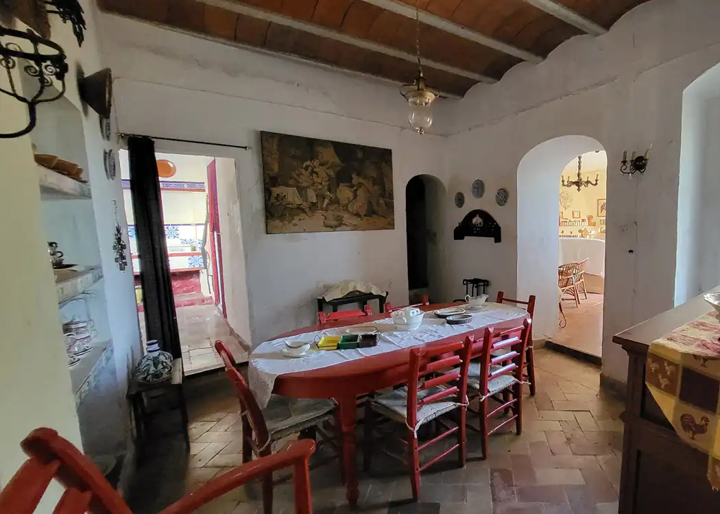 Comedor de Finca rústica en venta en Montellano con Jardín privado, Terraza y Amueblado