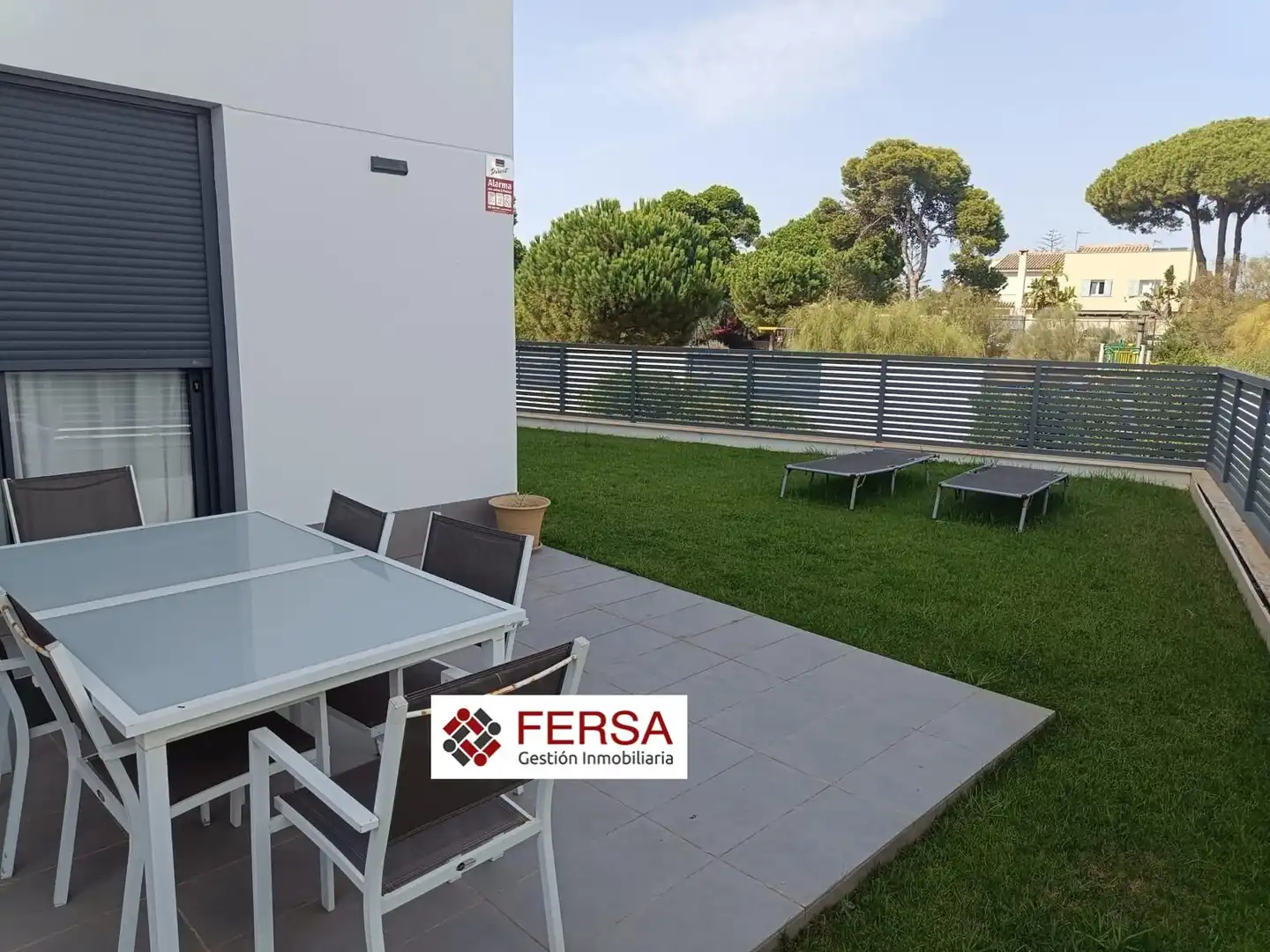 Terrasse von Wohnung zur Miete in El Puerto de Santa María mit Klimaanlage, Heizung und Privatgarten