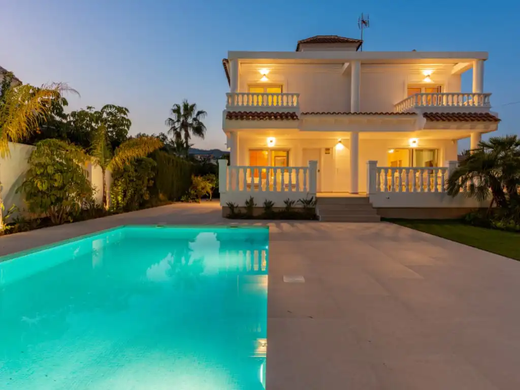 Garden of Houses for sale in El Campello  with Air Conditioner, Private garden and Swimming Pool