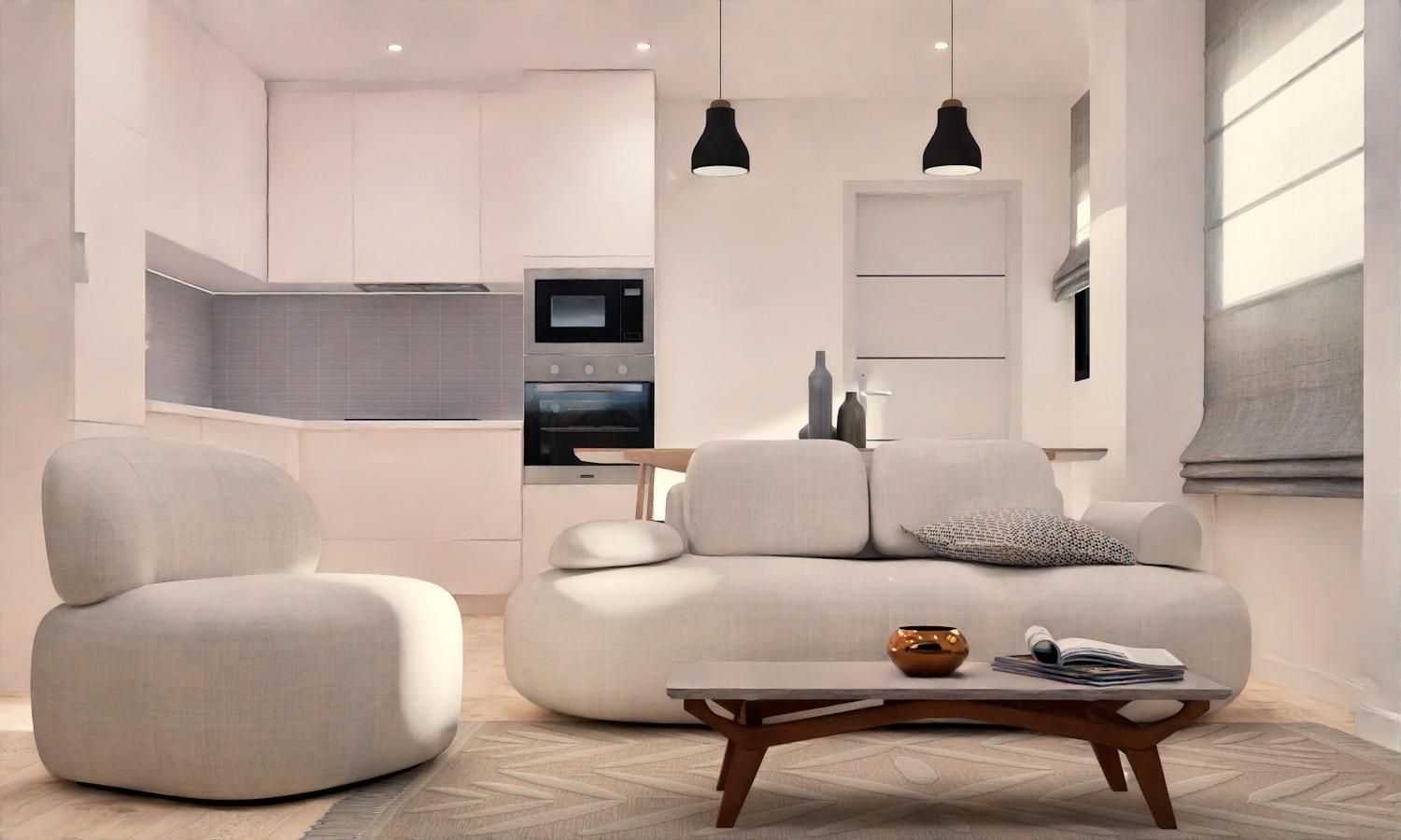 Living room of Flat for sale in Vilanova i la Geltrú  with Heating and Storage room