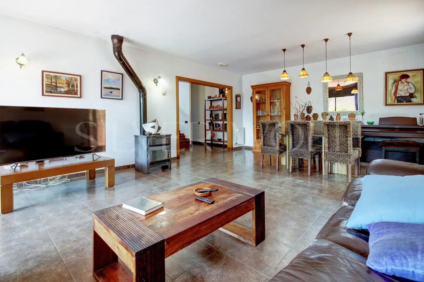 Living room of Houses for sale in Corbera de Llobregat  with Heating, Private garden and Terrace