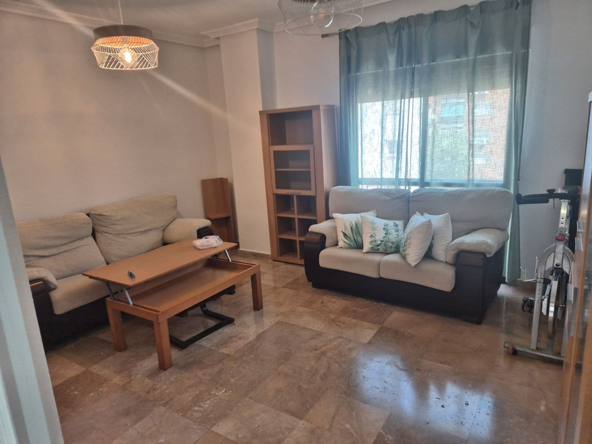Living room of Apartment to rent in Badajoz Capital  with Air Conditioner, Heating and Furnished