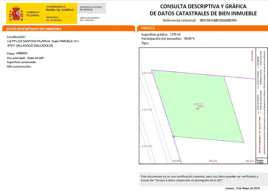Terreno en venta en Valladolid