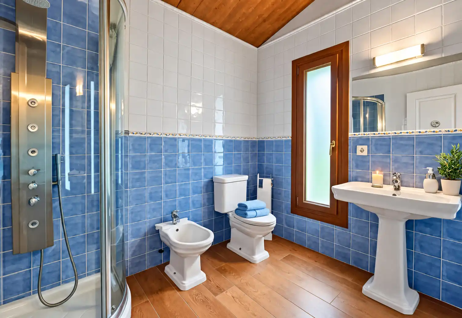 Bathroom of Houses for sale in Cervià de Ter  with Air Conditioner, Heating and Private garden