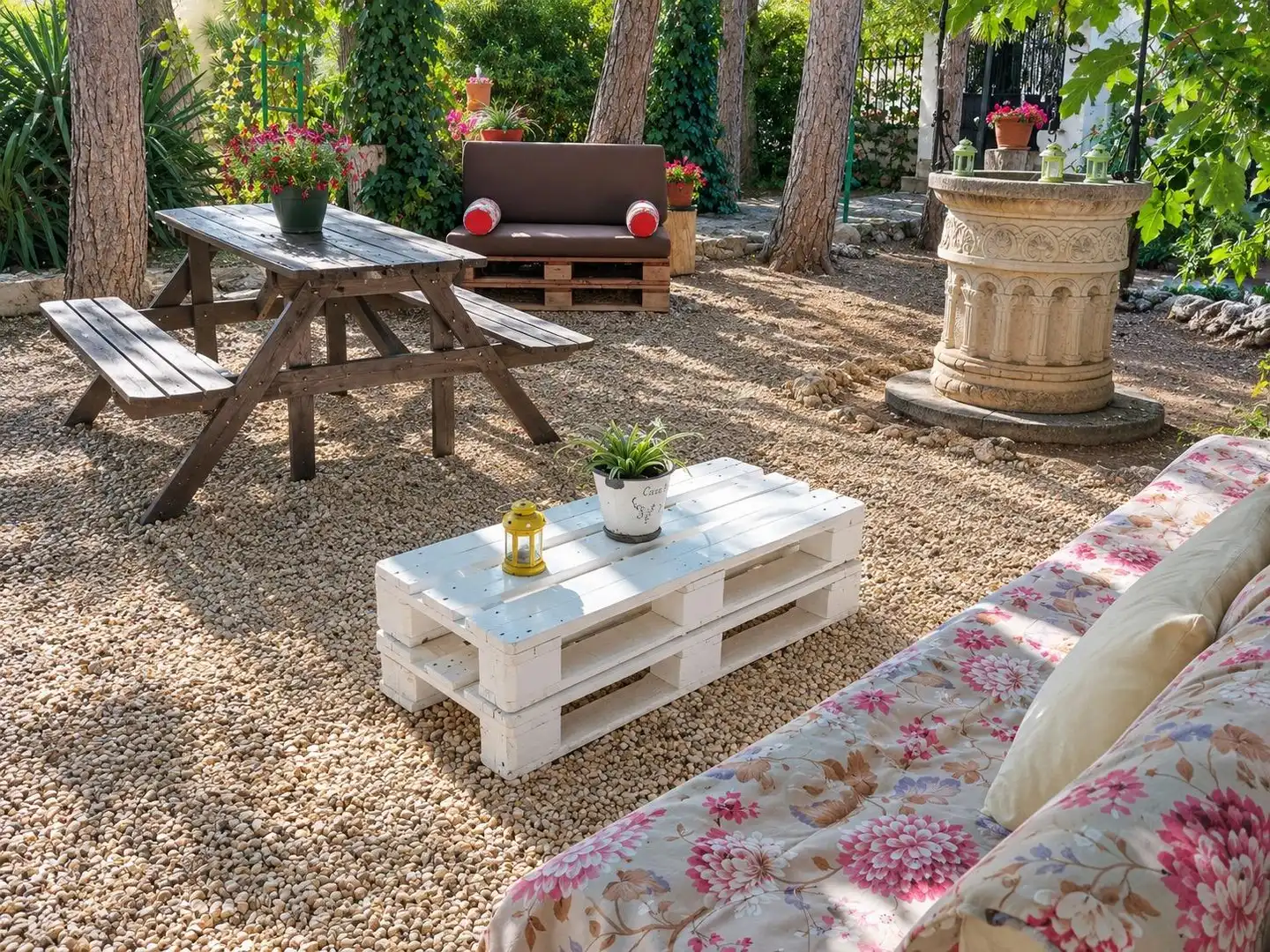 Terrassa de Finca rústica en venda en La Almarcha  amb Calefacció, Jardí privat i Piscina