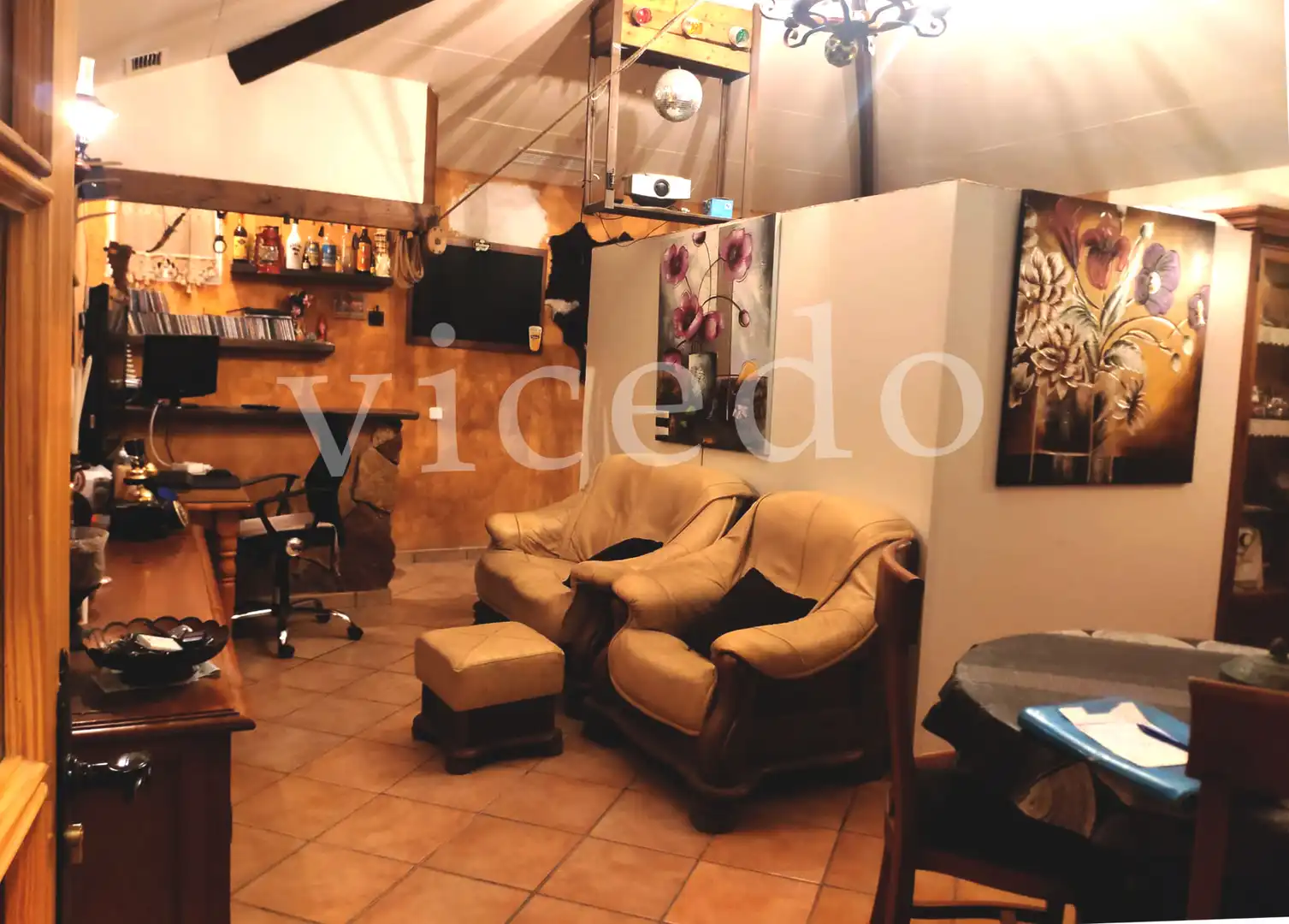 Sala de estar de Casa adosada en venta en Mutxamel con Aire acondicionado, Trastero y Amueblado