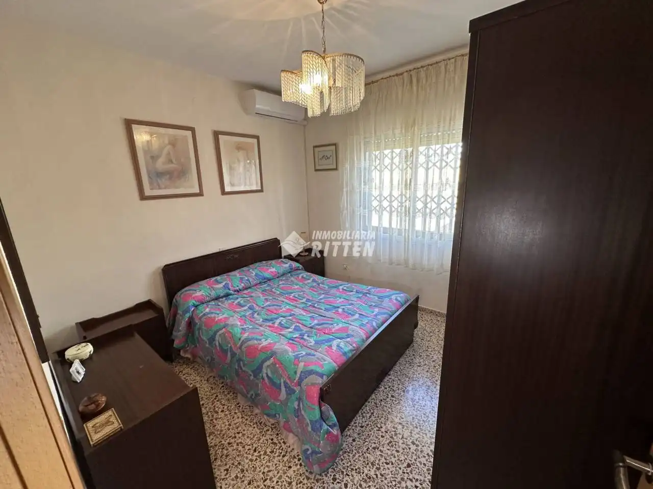 Schlafzimmer von Einfamilien-Reihenhaus zum Verkauf in Cartagena mit Klimaanlage, Privatgarten und Terrasse
