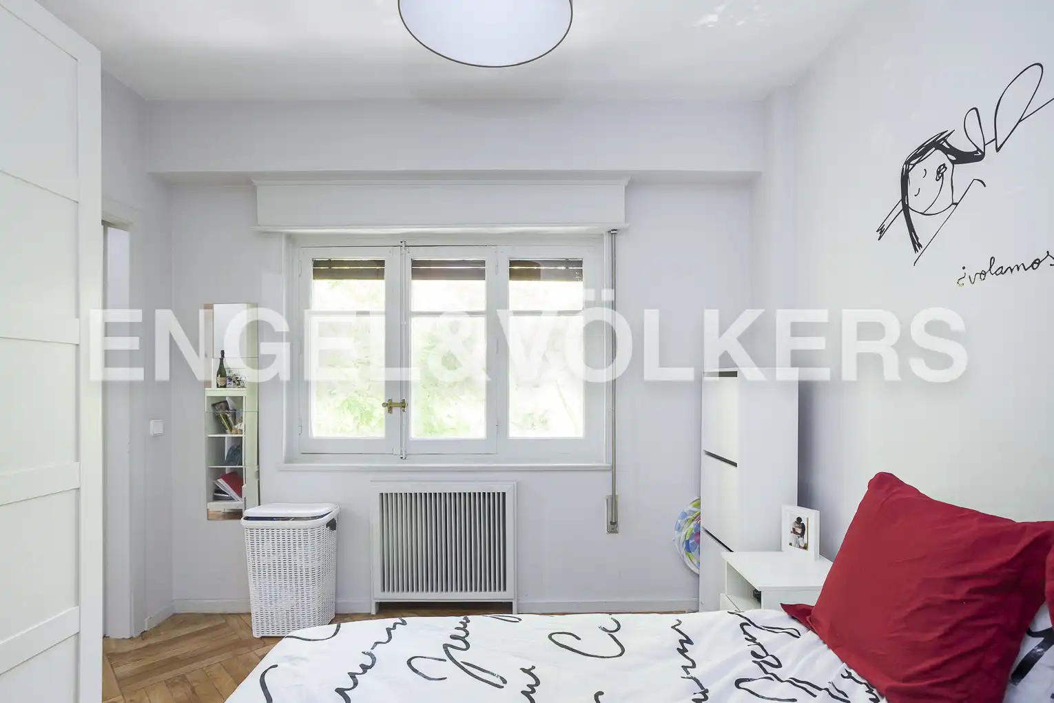 Bedroom of Flat for rent in Madrid  with Heating, Parquet flooring and Furnished