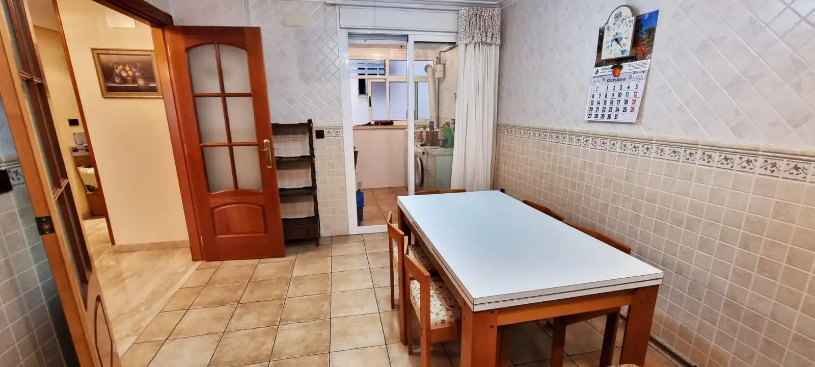 Küche von Wohnung zum Verkauf in Elche / Elx mit Klimaanlage und Abstellraum