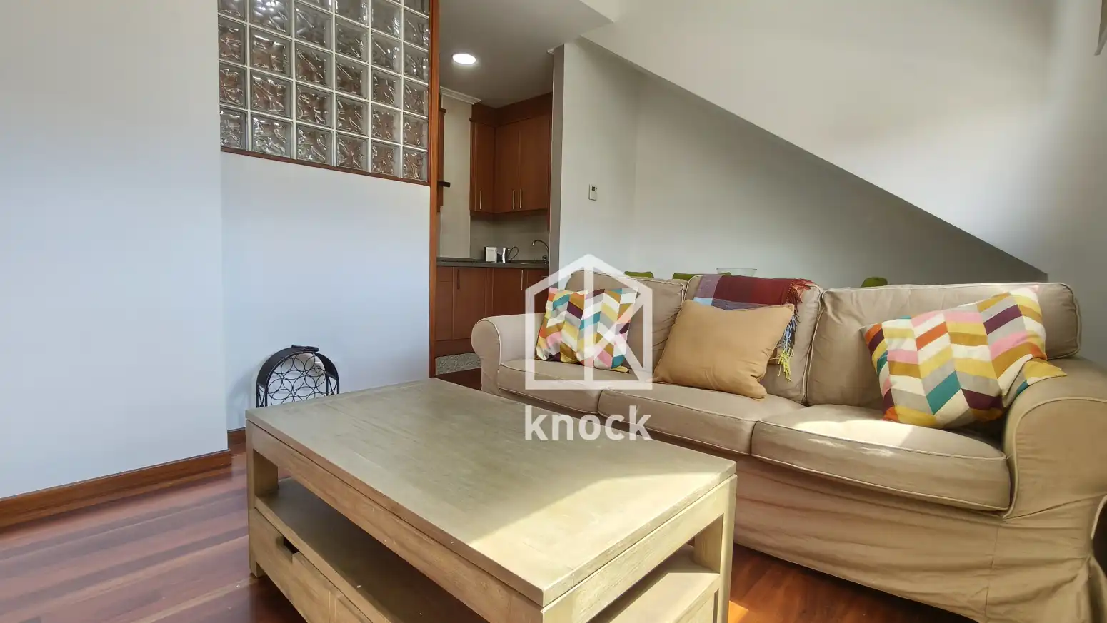 Living room of Flat for rent in Navia  with Heating, Parquet flooring and Furnished