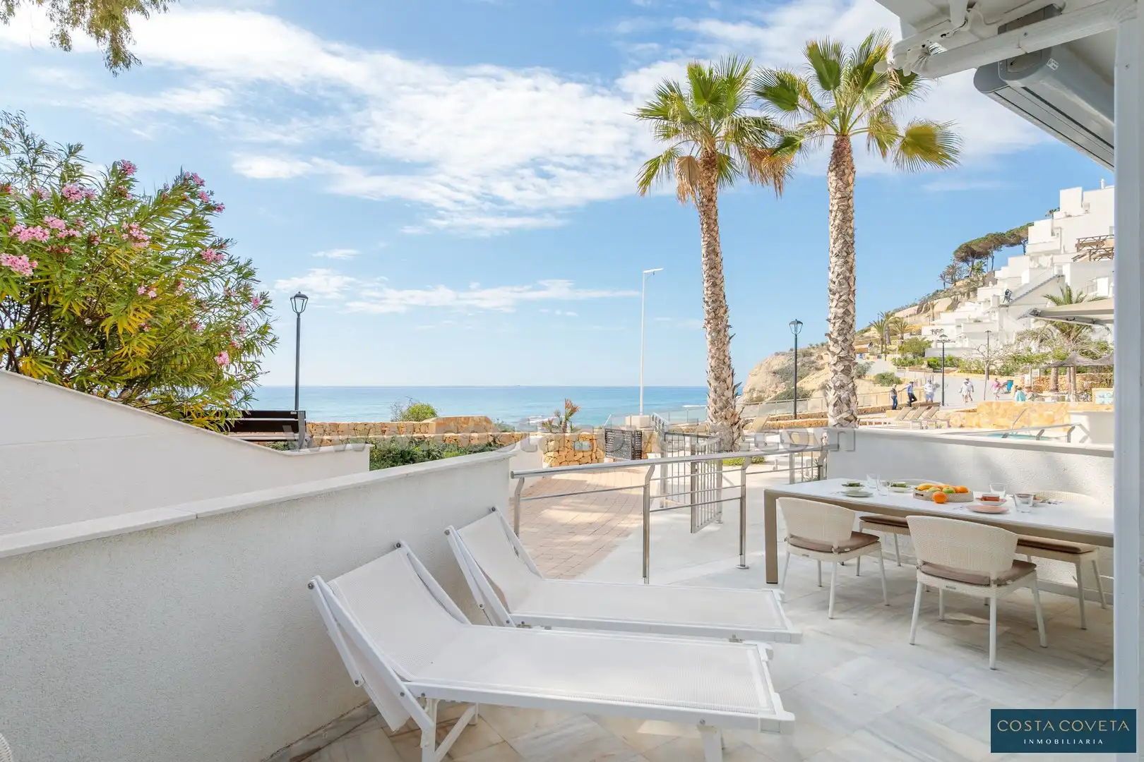 Terrasse von Erdgeschoss zum Verkauf in El Campello mit Klimaanlage, Heizung und Terrasse