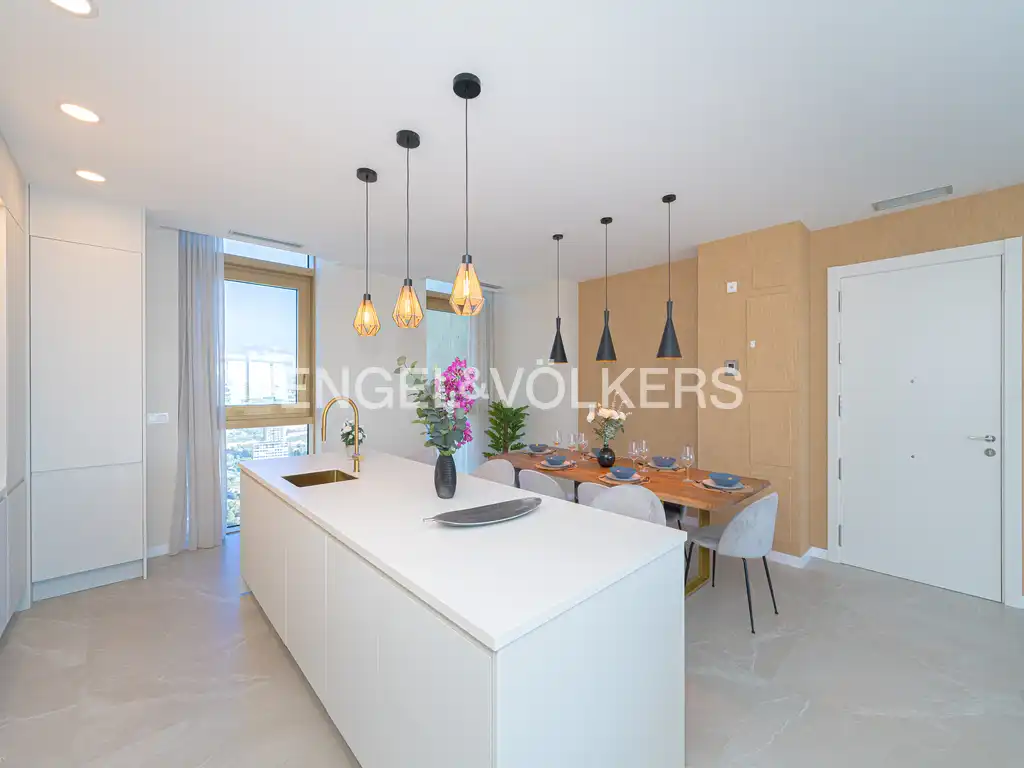 Kitchen of Flat for sale in Benidorm  with Air Conditioner, Terrace and Jacuzzi