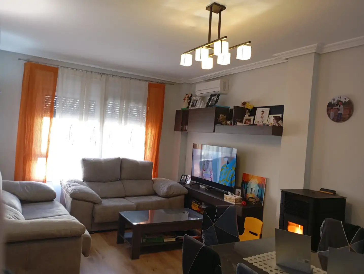Sala d'estar de Casa adosada en venda en Albacete amb Aire condicionat, Calefacció i Terrassa