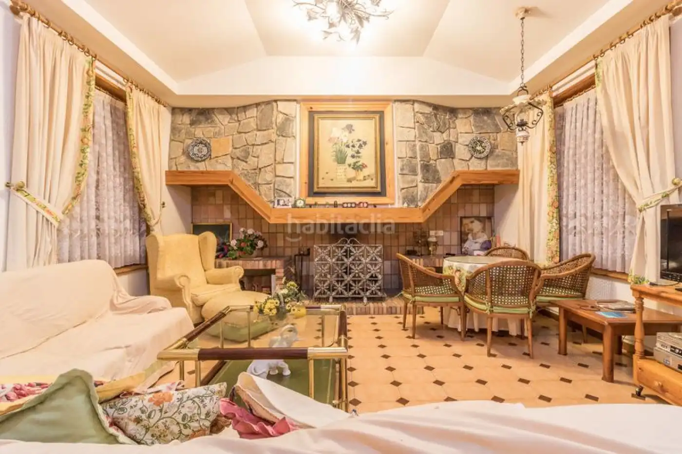 Sala de estar de Casa o chalet en venta en El Genovés con Aire acondicionado, Jardín privado y Terraza