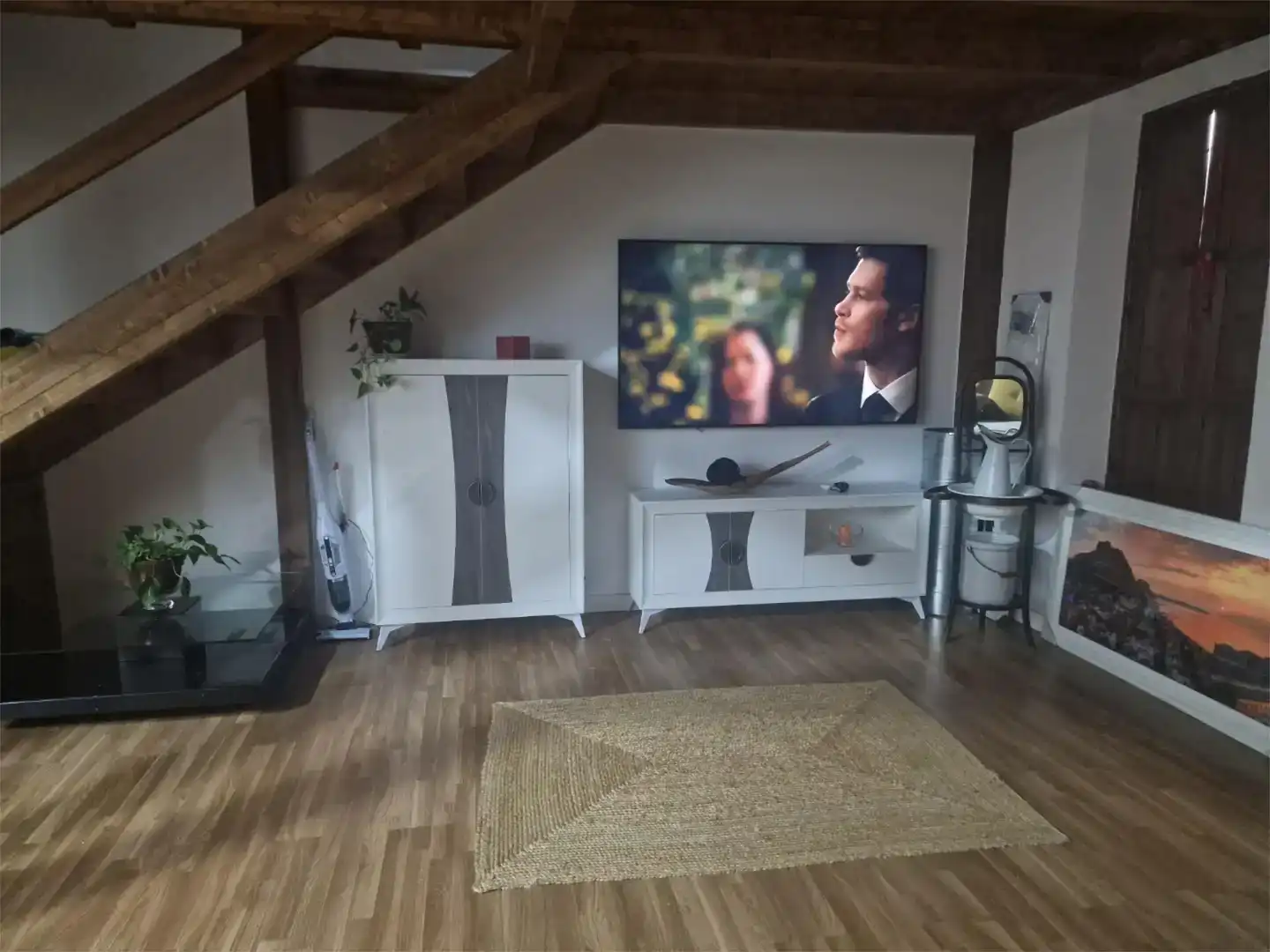 Sala d'estar de Casa adosada en venda en Alicante / Alacant amb Aire condicionat
