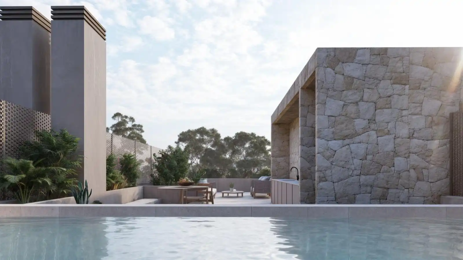 Piscina de Casa o xalet en venda en Murcia amb Aire condicionat, Jardí privat i Terrassa