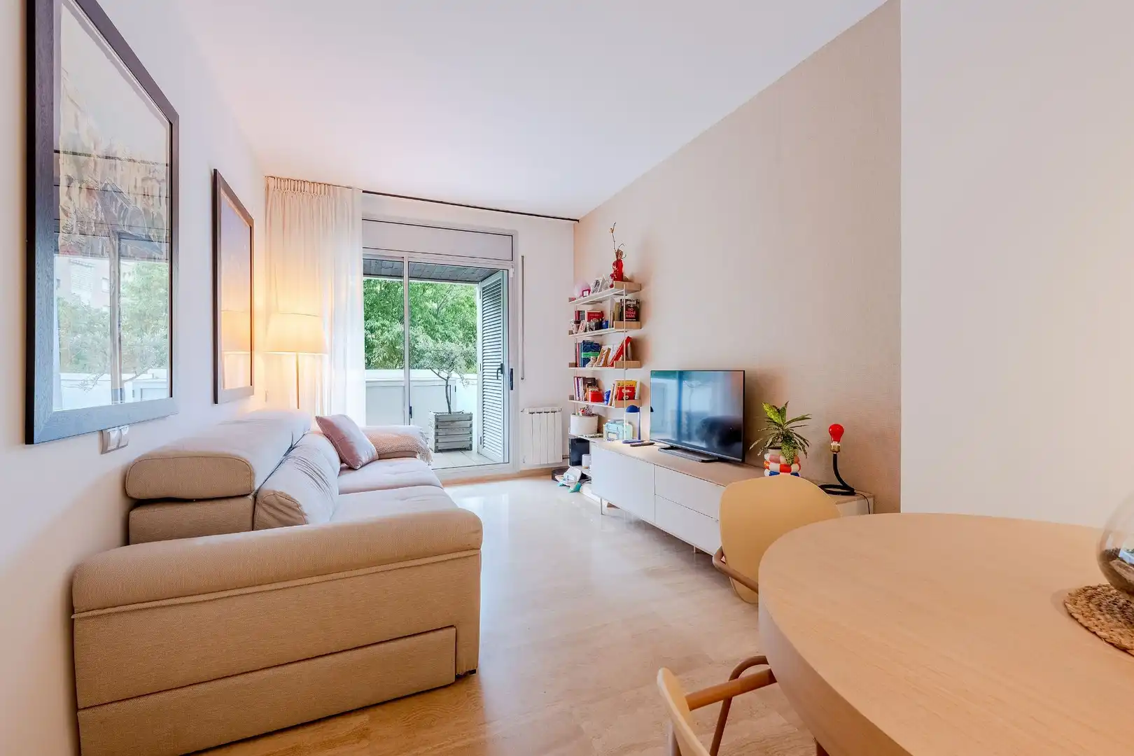 Wohnzimmer von Wohnung zum Verkauf in Mataró mit Klimaanlage, Heizung und Terrasse