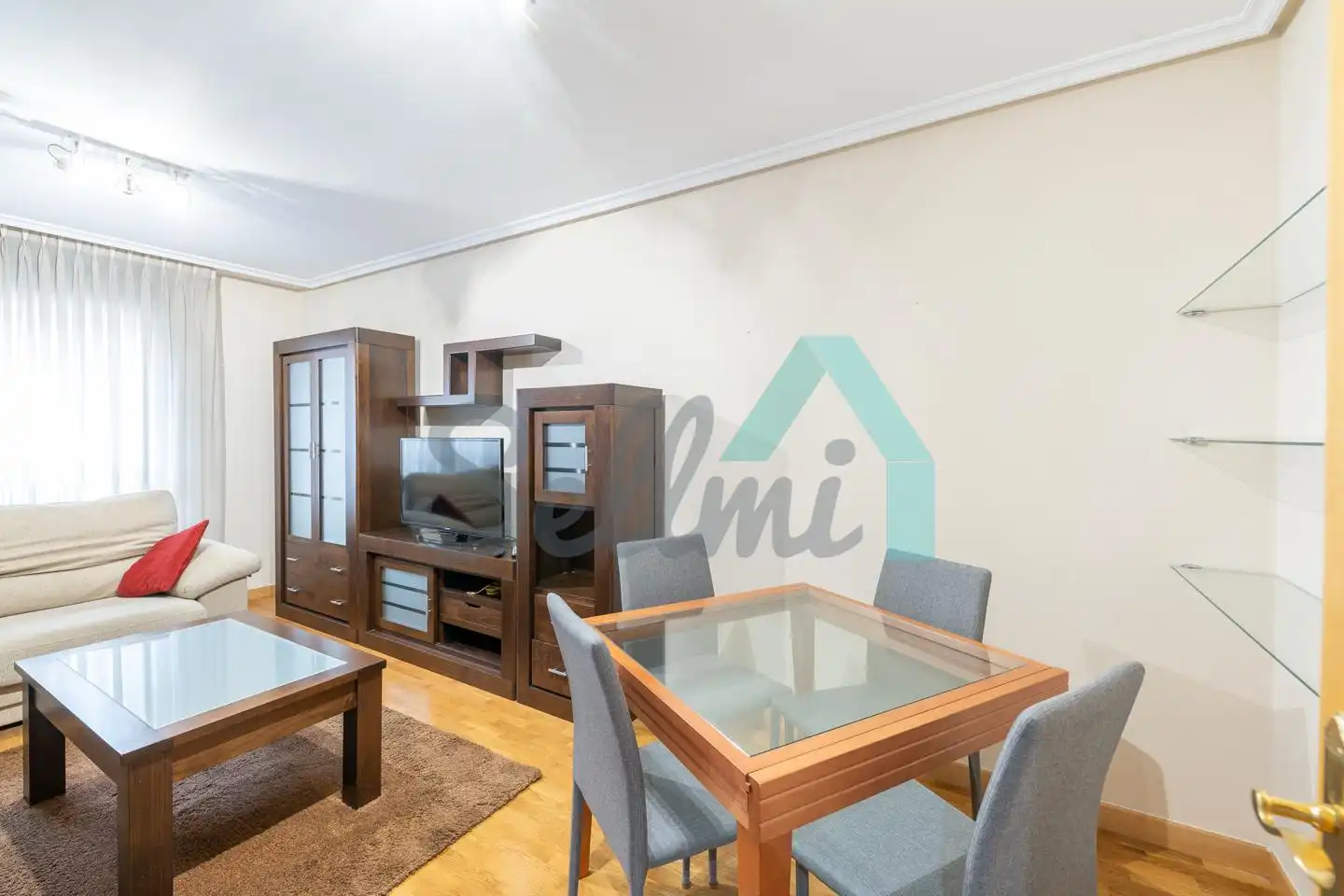 Living room of Flat for sale in Siero  with Heating, Parquet flooring and Storage room