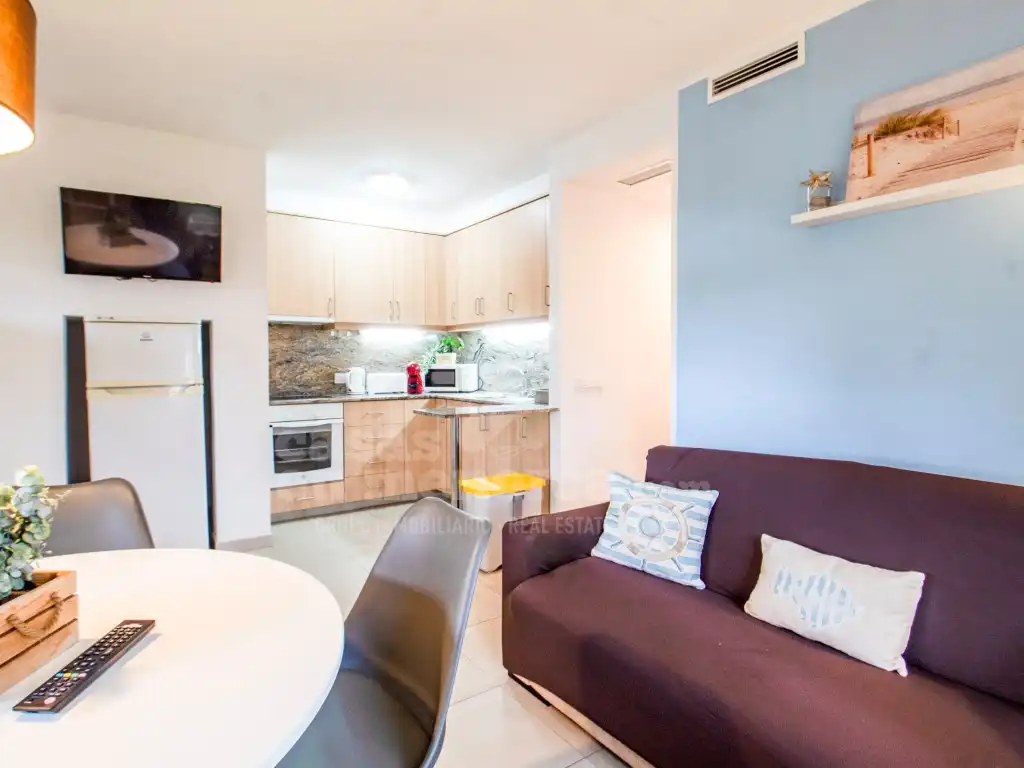 Cuina de Apartament en venda en Alaior amb Aire condicionat, Terrassa i Piscina