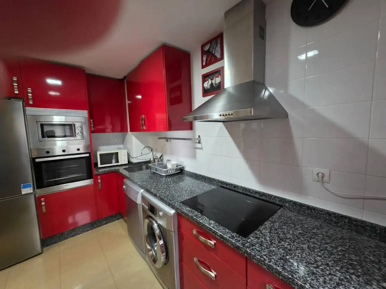 Cocina de Piso de alquiler en Badajoz con Aire acondicionado, Amueblado y Balcón