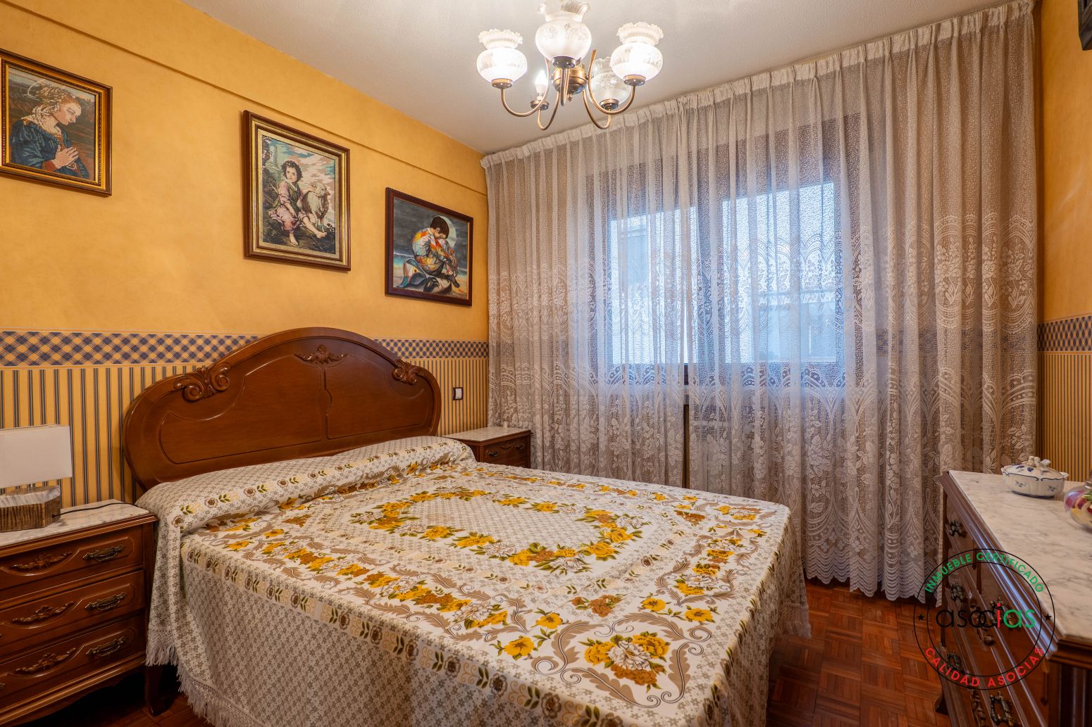 Bedroom of Flat for sale in Gijón   with Heating, Parquet flooring and Storage room