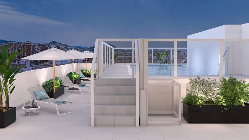 Terrassa de Apartament en venda en Málaga Capital amb Aire condicionat, Calefacció i Terrassa