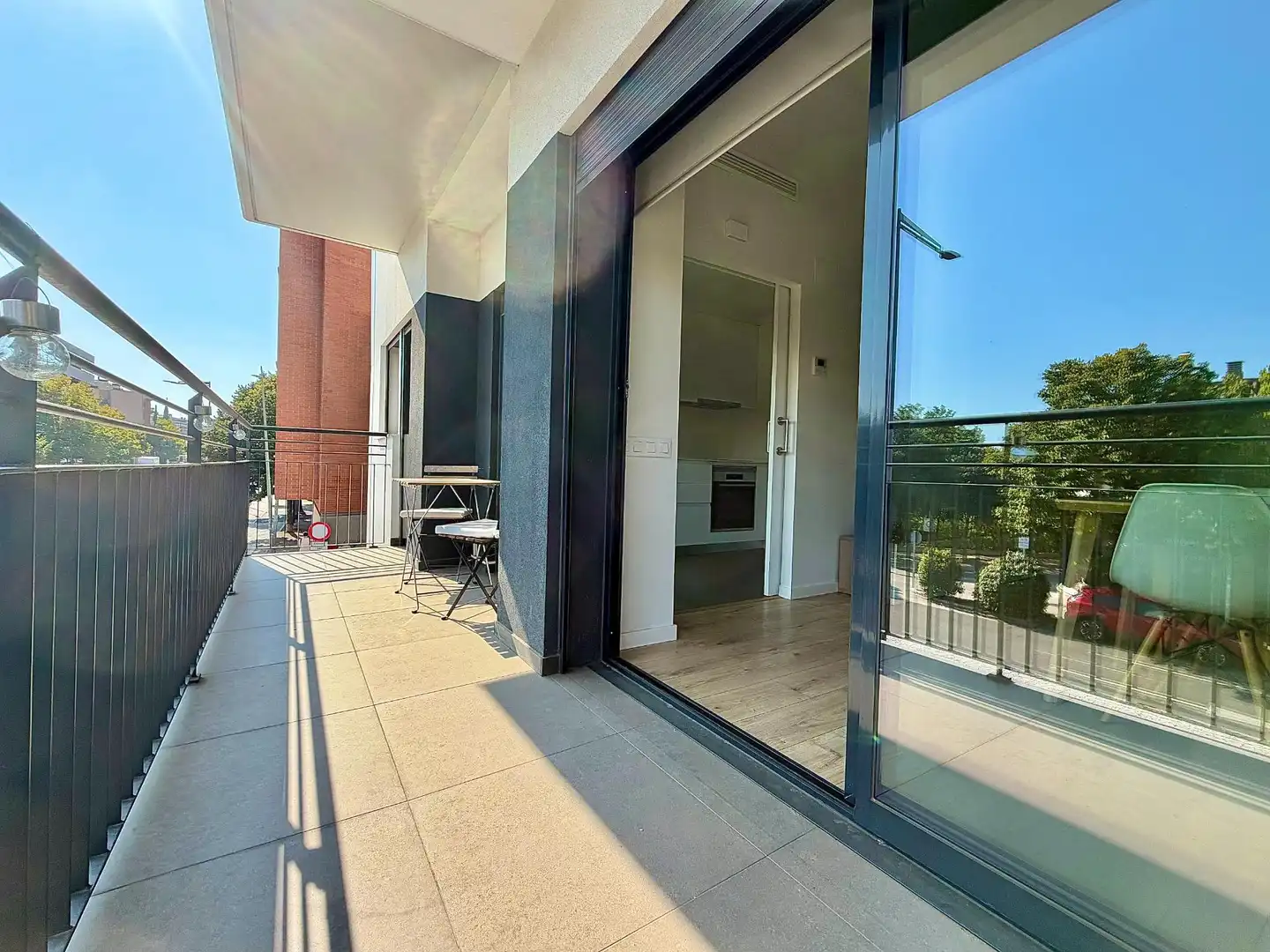 Terrasse von Wohnung zur Miete in Terrassa