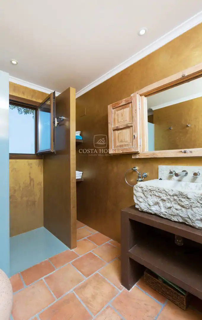 Bany de Casa o xalet en venda en Benitachell / El Poble Nou de Benitatxell amb Aire condicionat, Jardí privat i Terrassa