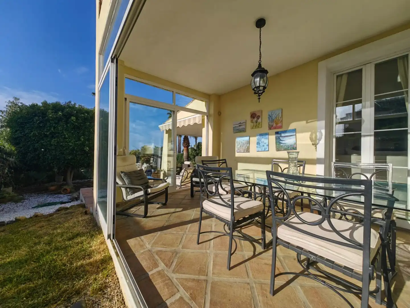 Terrassa de Casa o xalet en venda en Estepona amb Aire condicionat, Jardí privat i Terrassa