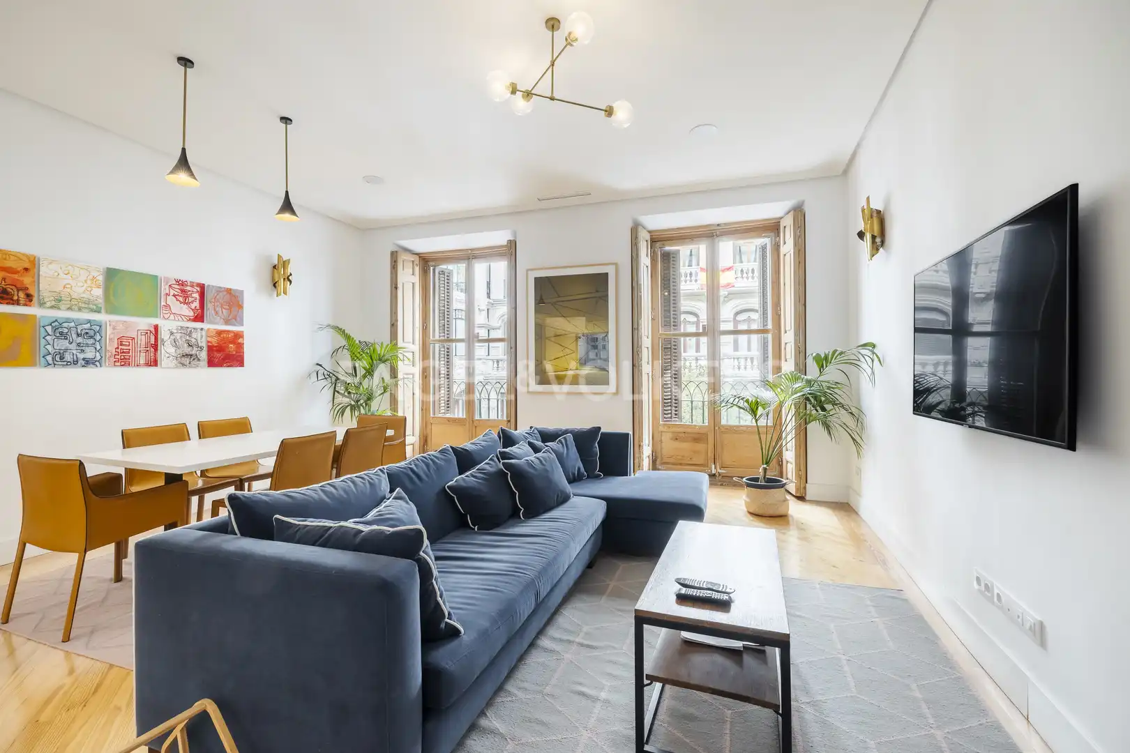 Sala d'estar de Pis de lloguer en Madrid amb Aire condicionat, Calefacció i Parquet