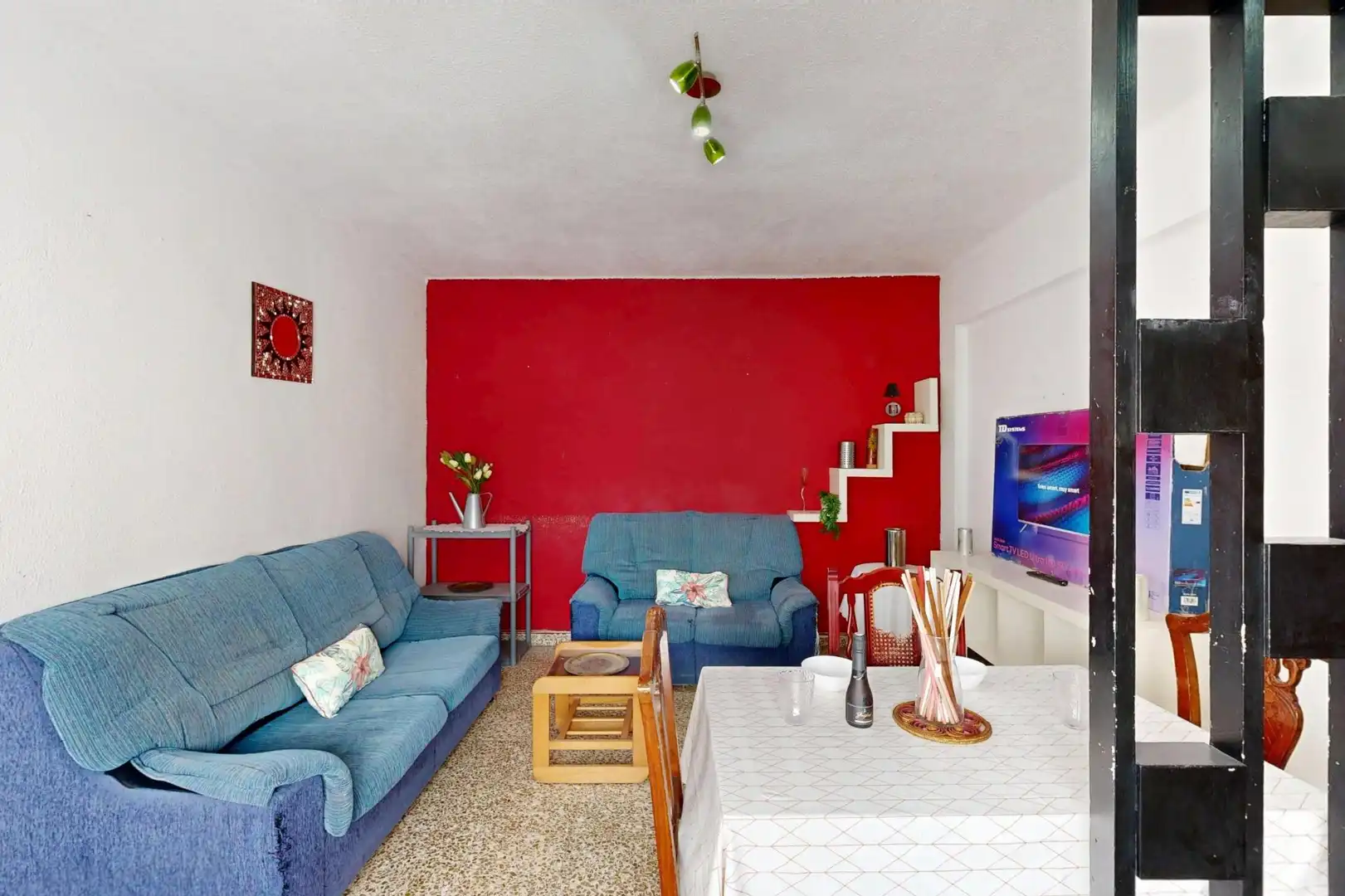 Sala de estar de Piso en venta en Cartagena con Balcón