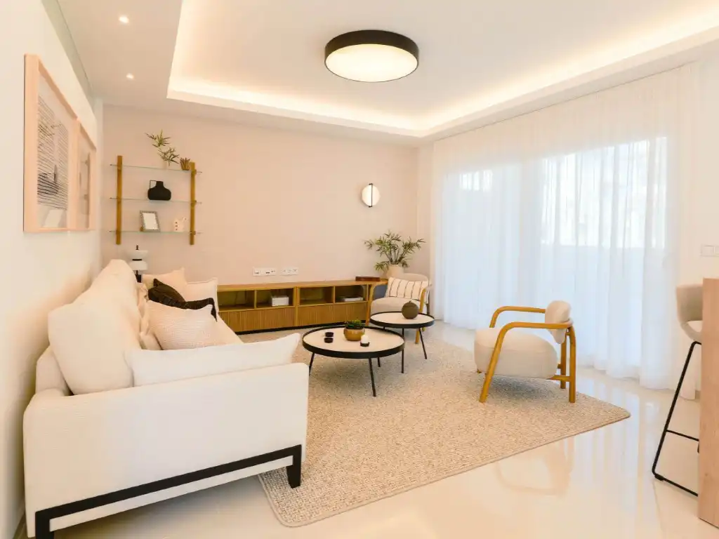 Living room of Apartments for sale in Rojales  with Air Conditioner, Private garden and Community pool