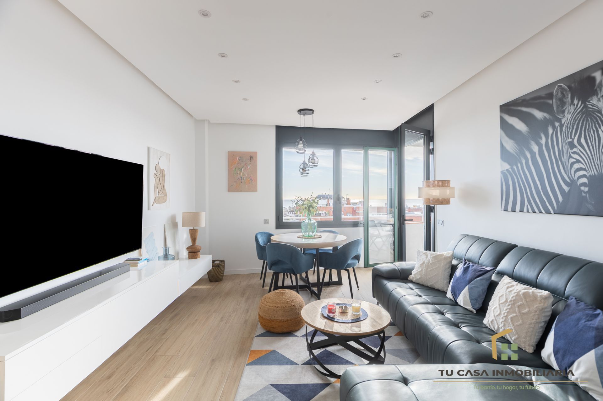 Living room of Flat for sale in Badalona  with Air Conditioner and Heating