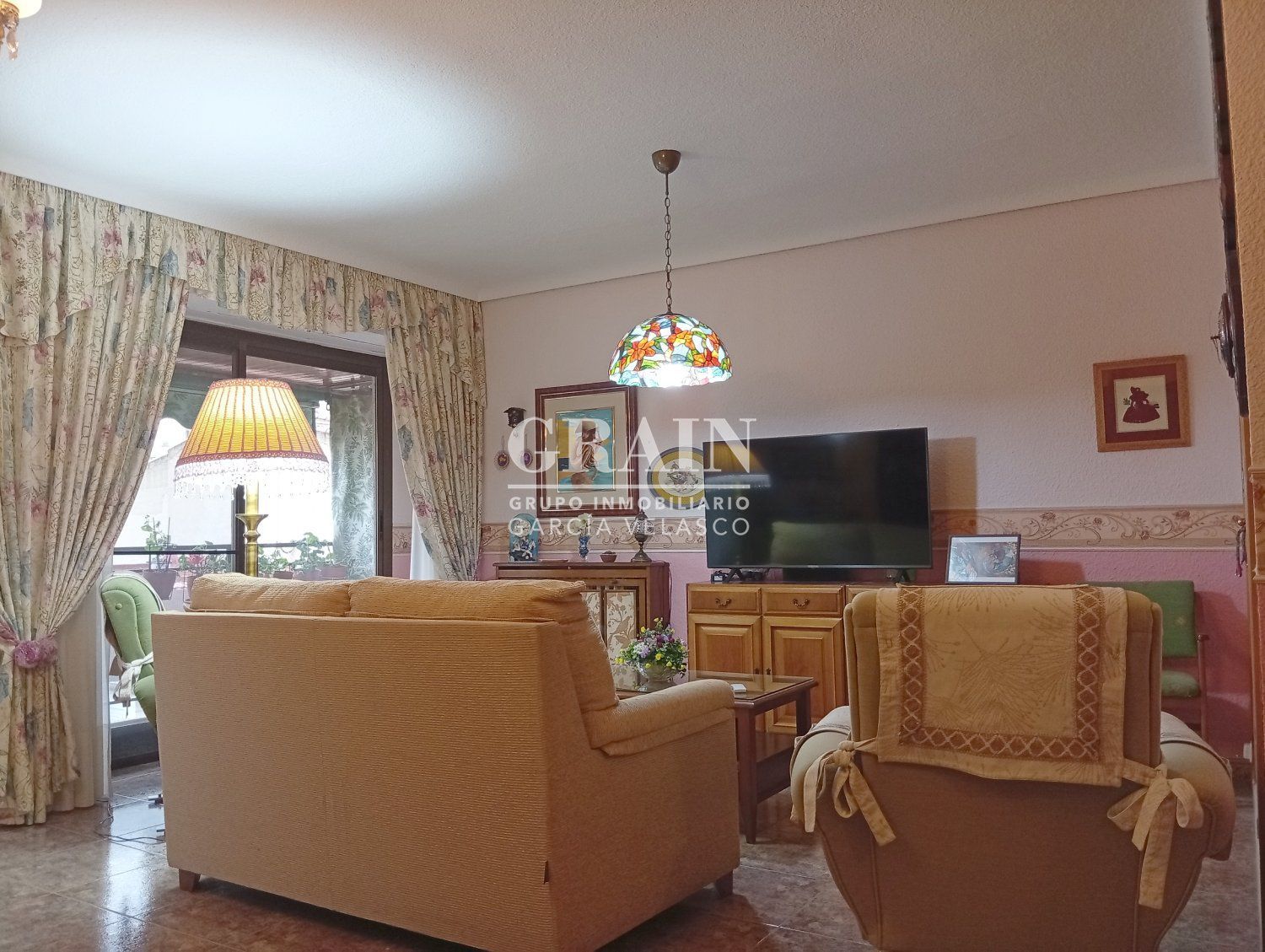 Living room of Flat for sale in  Albacete Capital  with Air Conditioner, Heating and Balcony