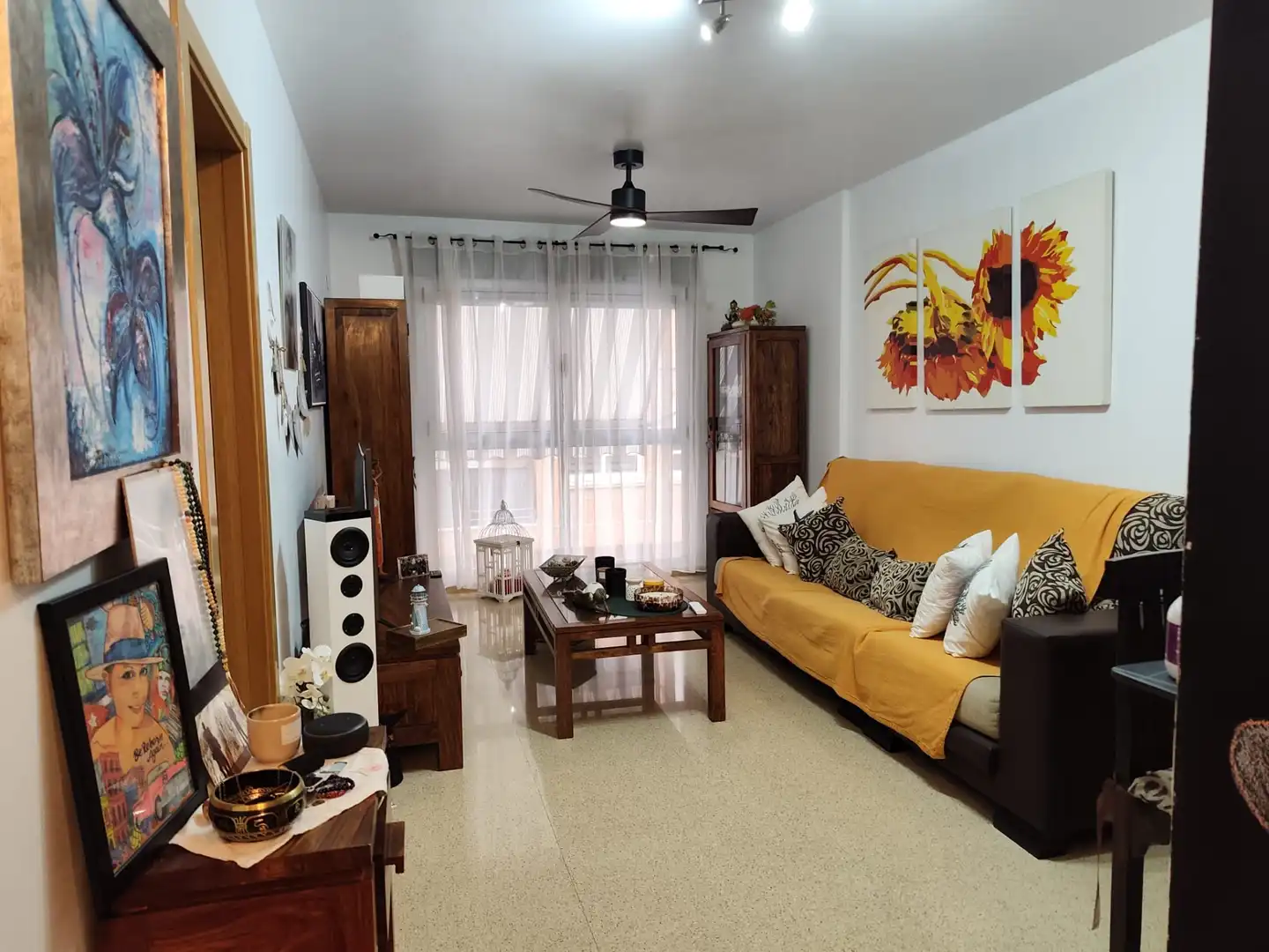 Sala de estar de Piso en venta en Elda con Aire acondicionado y Amueblado