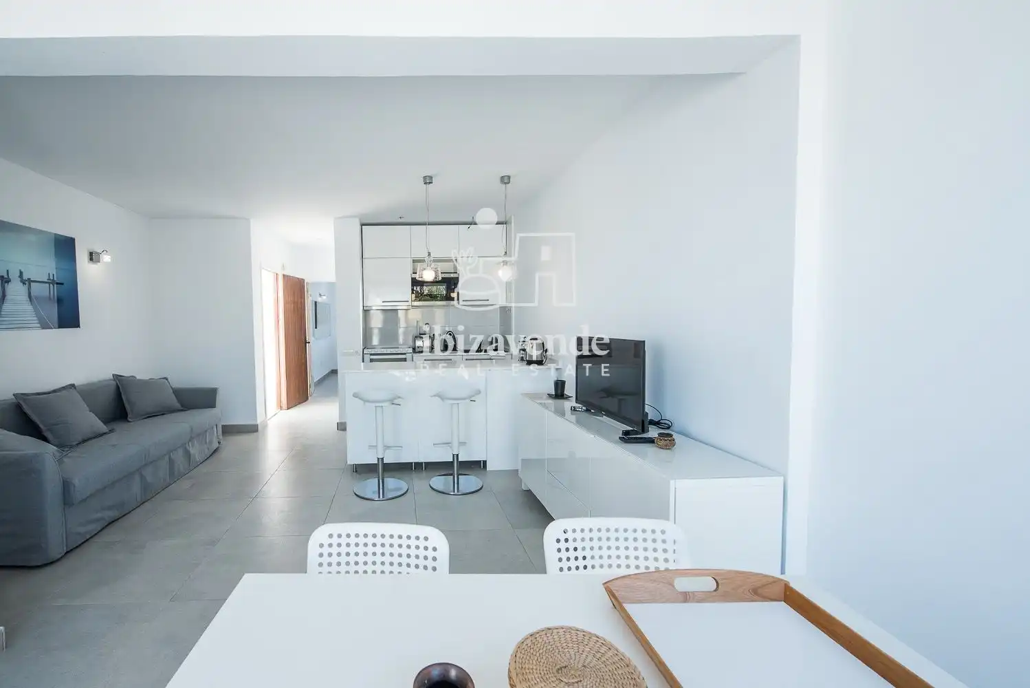 Sala de estar de Ático en venta en Sant Josep de sa Talaia con Aire acondicionado, Calefacción y Terraza