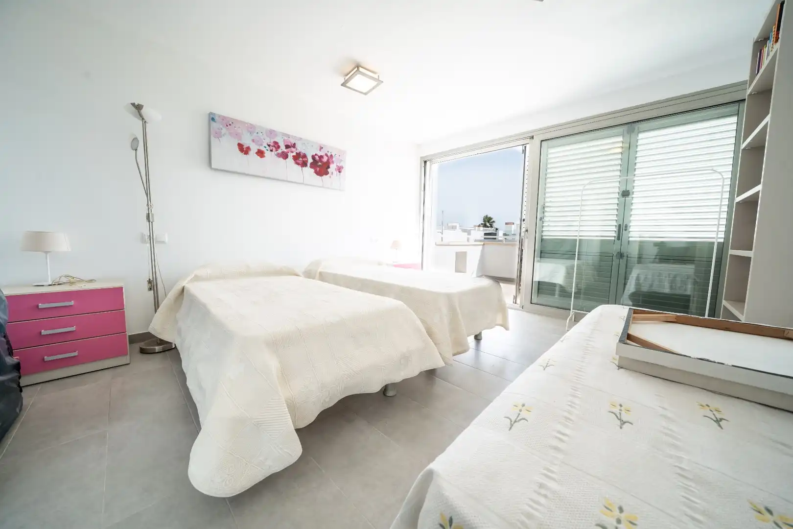 Schlafzimmer von Einfamilien-Reihenhaus zum Verkauf in Pilar de la Horadada mit Klimaanlage