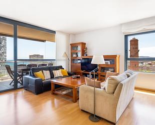 Wohnzimmer von Wohnung zum verkauf in  Barcelona Capital mit Klimaanlage und Terrasse