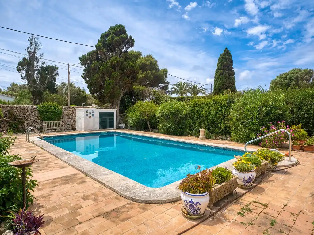Swimming pool of Houses for sale in Es Castell  with Private garden, Terrace and Swimming Pool
