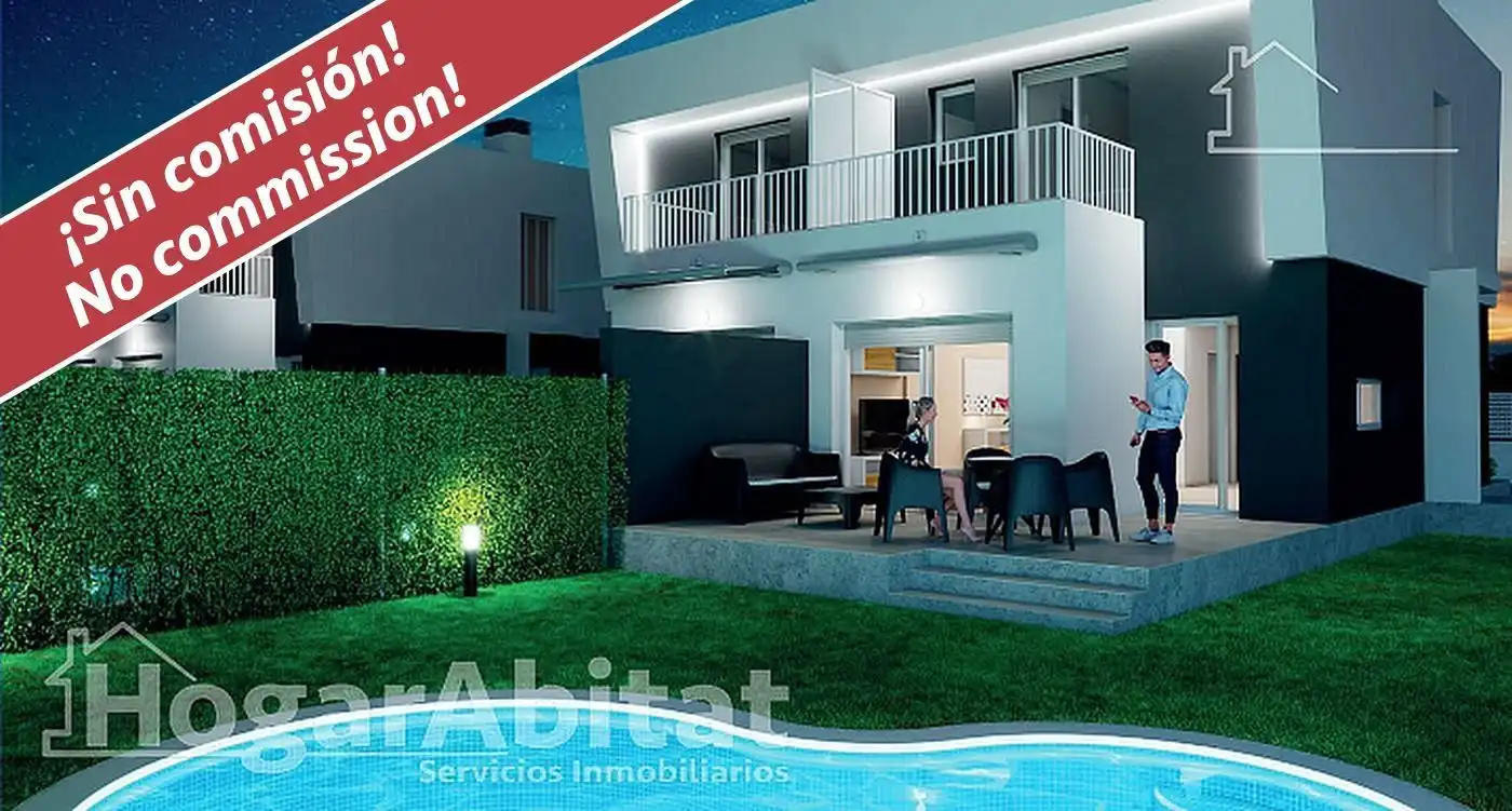 Jardín de Casa adosada en venta en Oropesa del Mar / Orpesa con Aire acondicionado, Jardín privado y Terraza