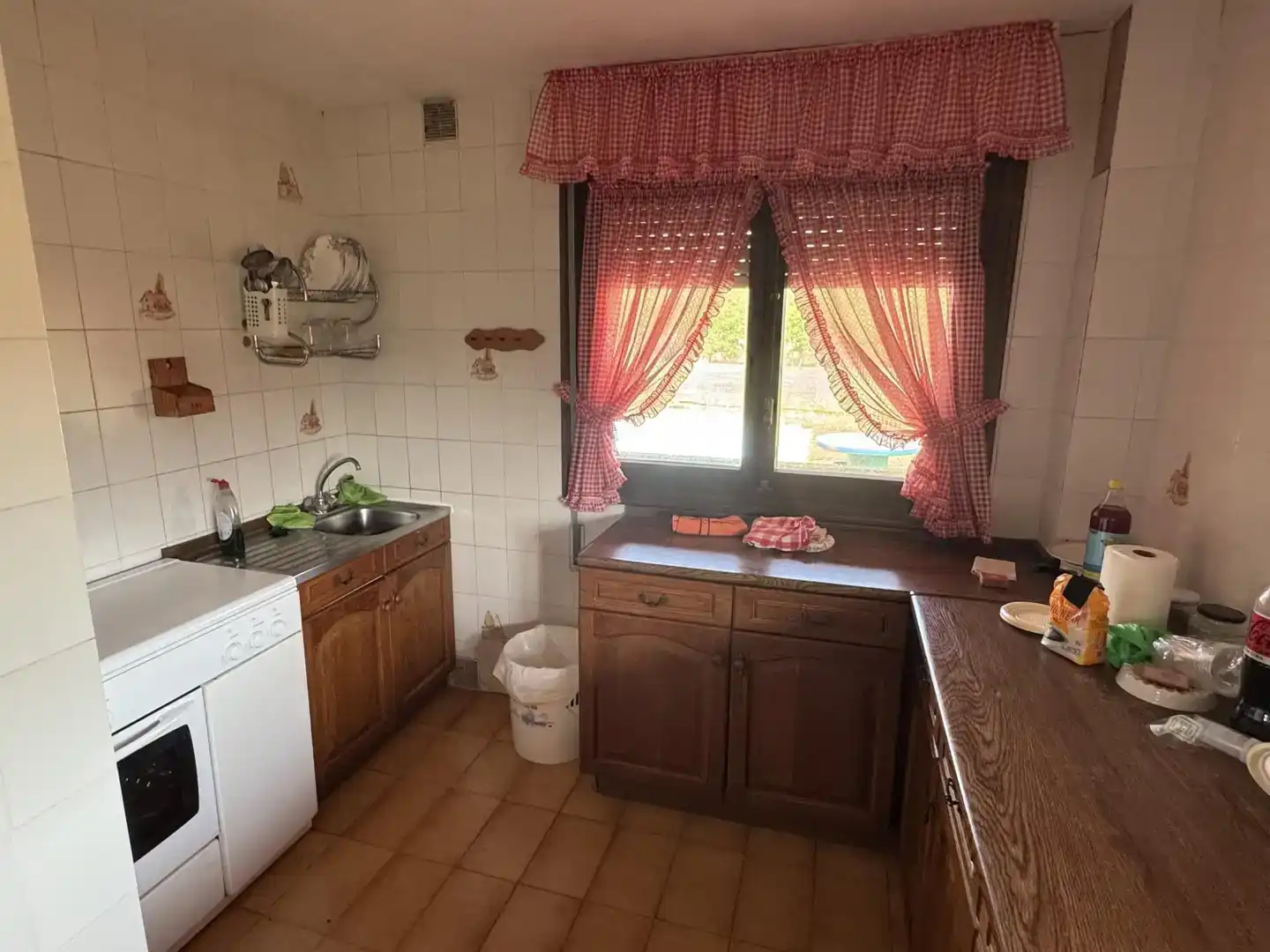 Cuina de Finca rústica en venda en Lodosa amb Jardí privat, Piscina i Moblat