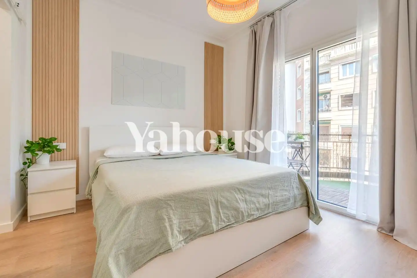 Schlafzimmer von Wohnung zum Verkauf in Barcelona mit Klimaanlage, Heizung und Parkett