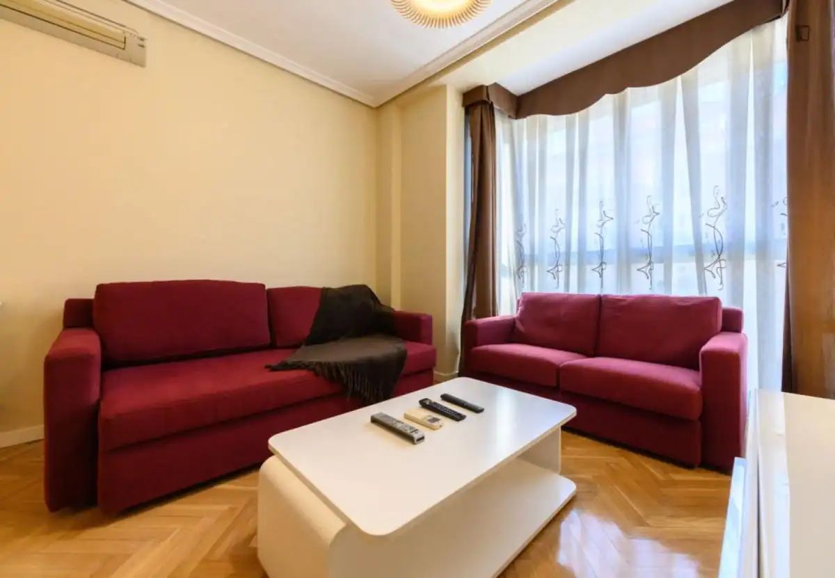 Living room of Apartments for rent in Madrid  with Air Conditioner, Heating and Furnished