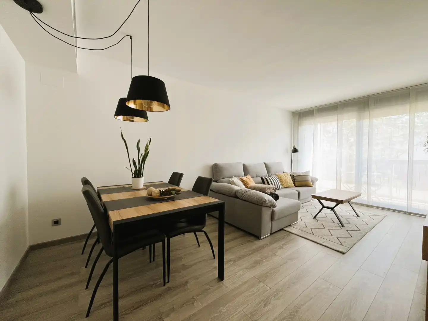 Sala de estar de Piso en venta en Mollet del Vallès con Aire acondicionado, Calefacción y Parquet