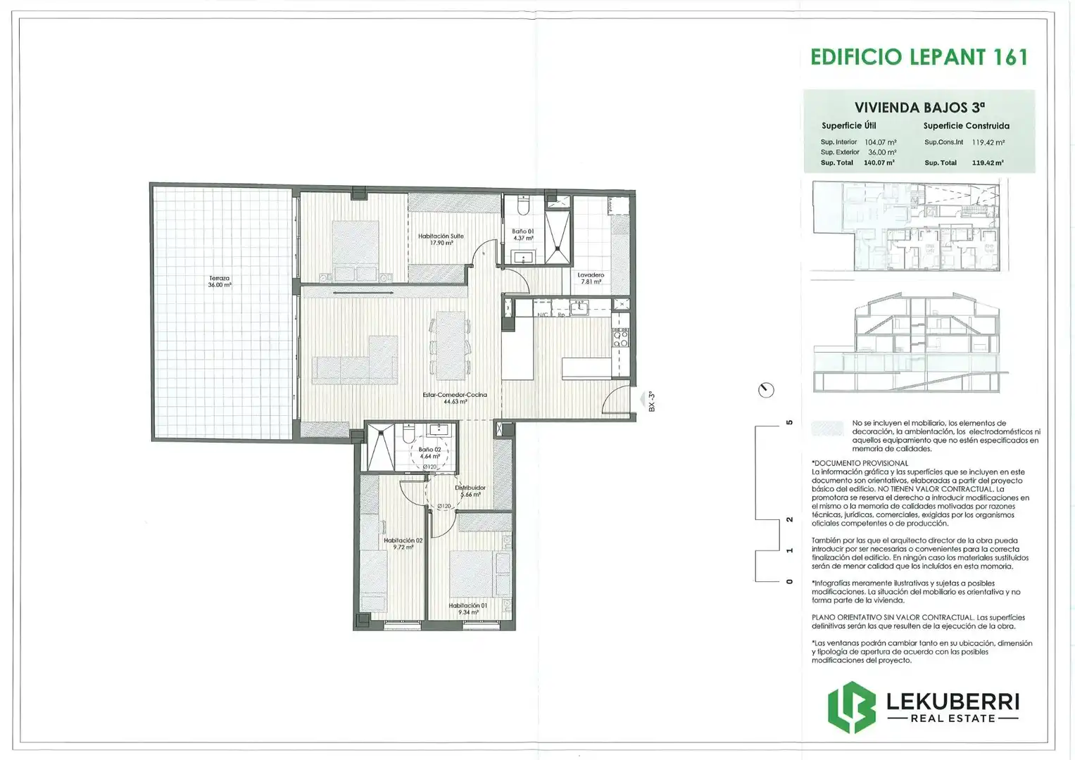 Flat with lift for sale in Carrer DE LEPANT