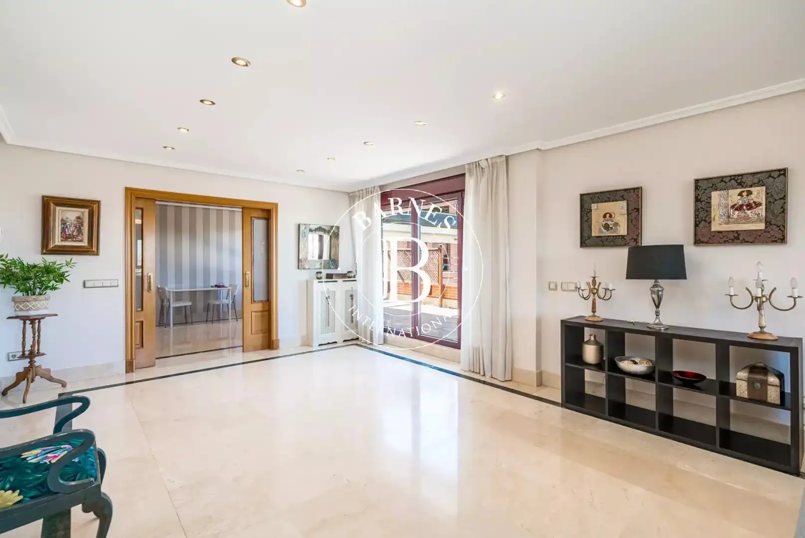 Wohnzimmer von Wohnung zur Miete in Madrid mit Klimaanlage, Heizung und Terrasse
