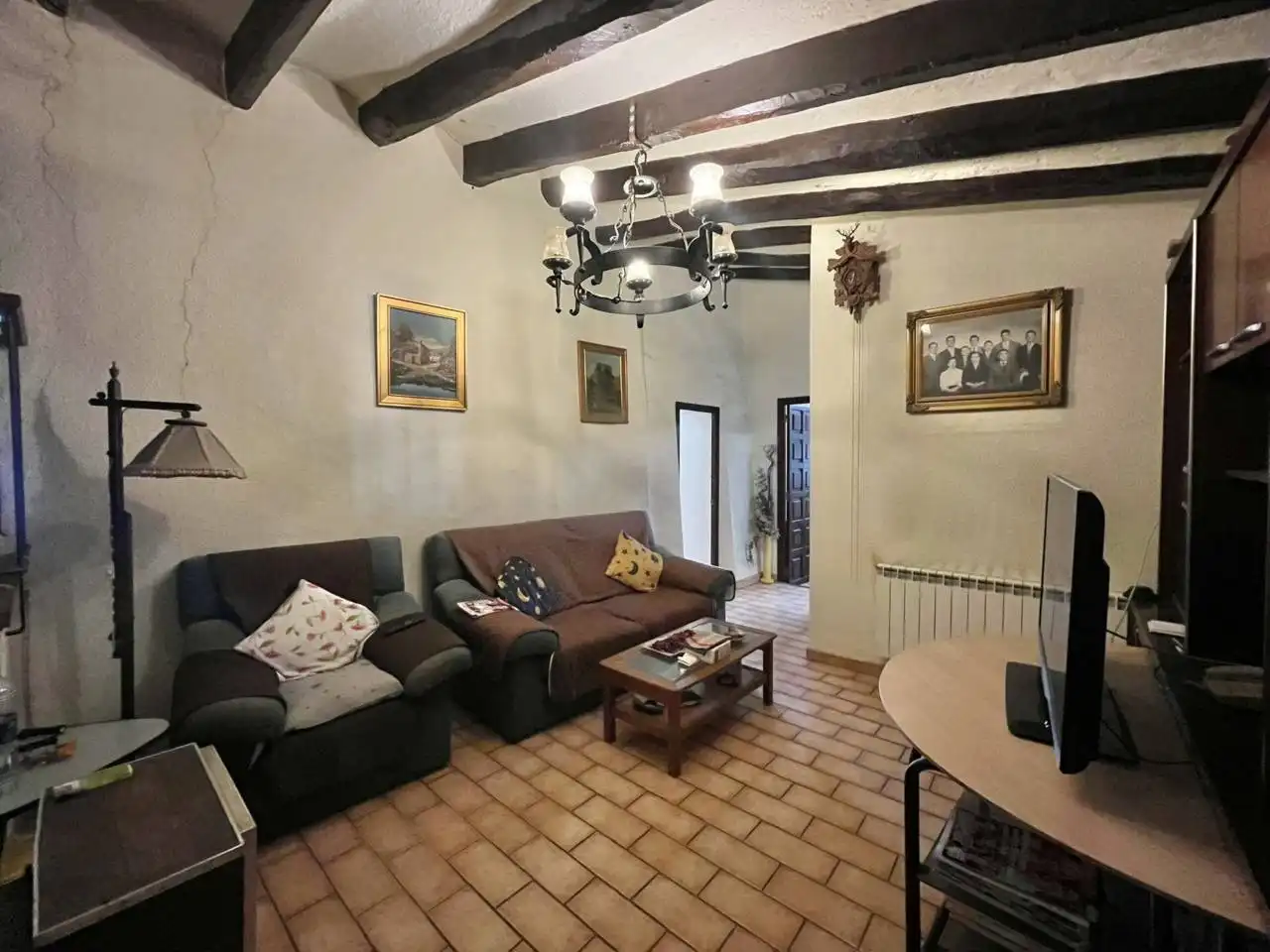 Living room of Houses for sale in Sant Martí Sarroca  with Air Conditioner, Heating and Private garden