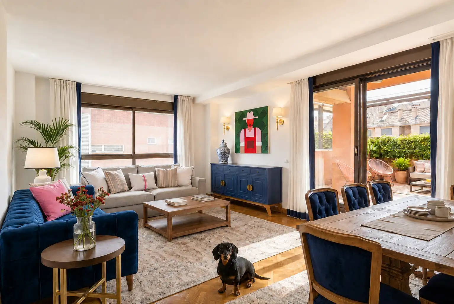 Sala de estar de Ático en venta en Pozuelo de Alarcón con Aire acondicionado, Calefacción y Terraza