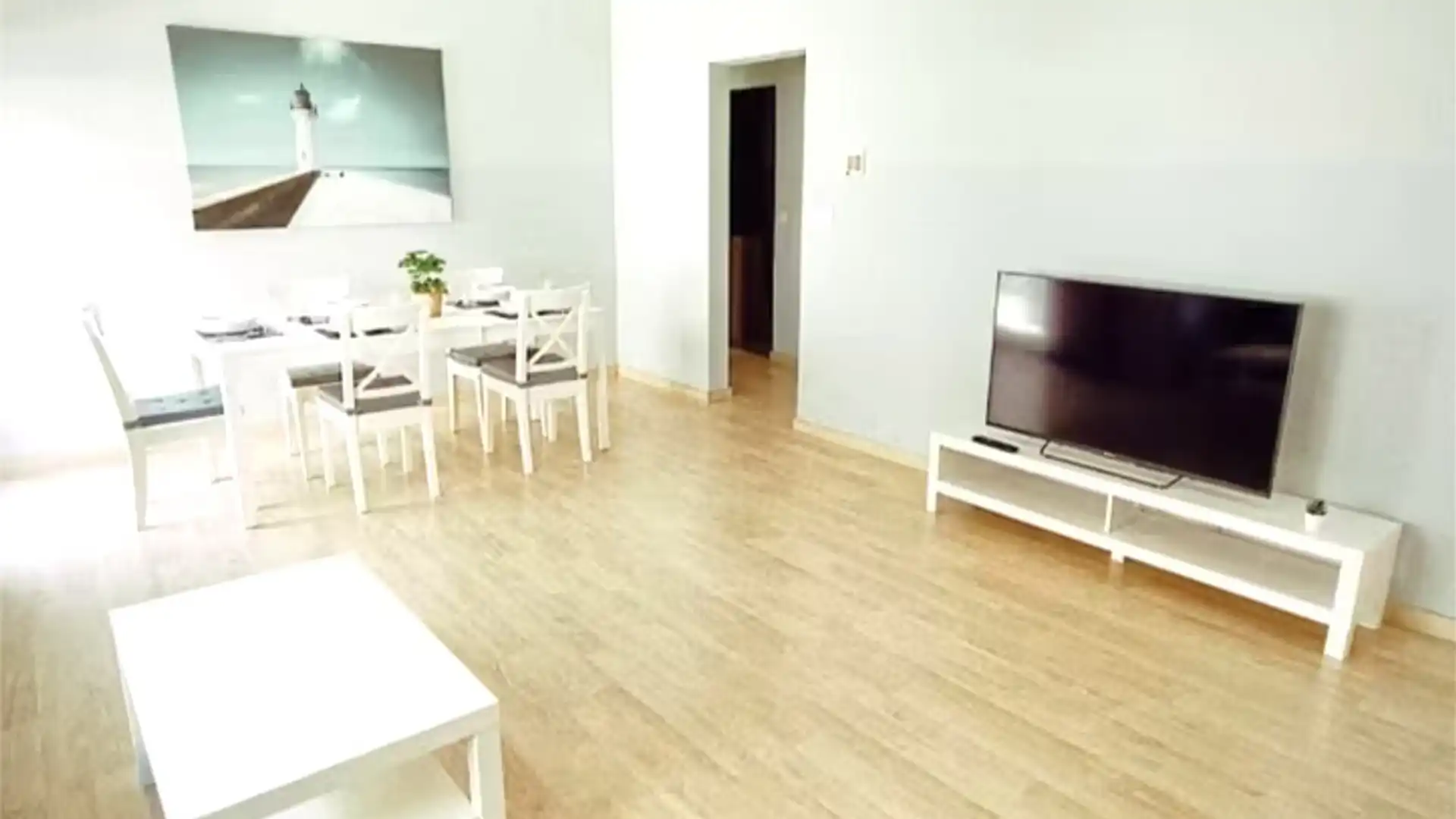 Sala de estar de Piso en venta en Badalona con Aire acondicionado, Calefacción y Parquet